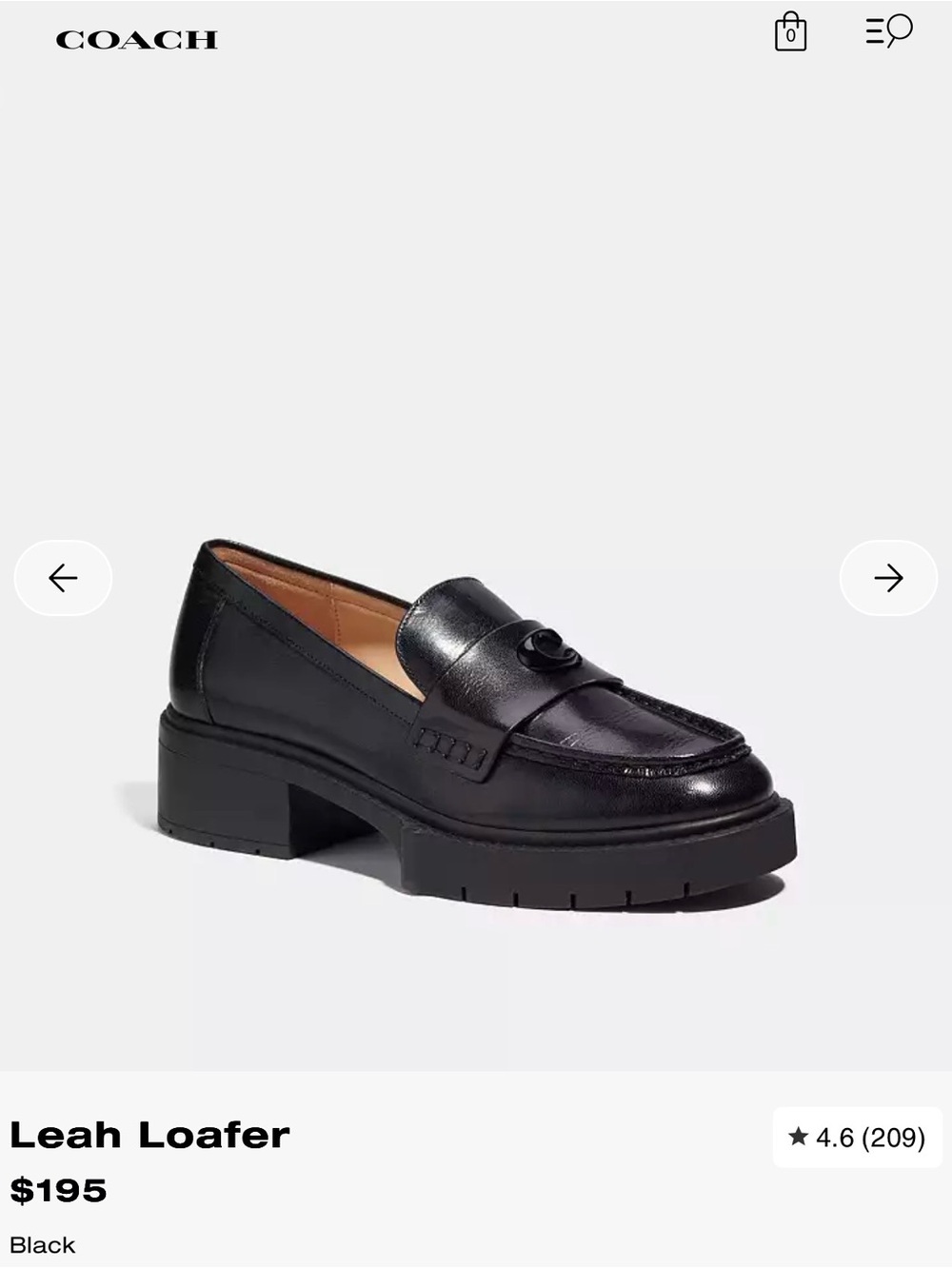 Coach Leah Loafers - Picture 4 of 4